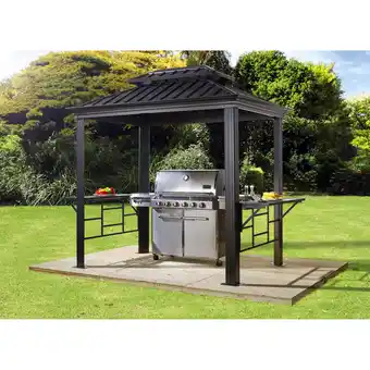 toom Baumarkt Sojag Grillpavillon 'Messina 68' anthrazit Aluminium 179 x 292 x 262 cm Angebot