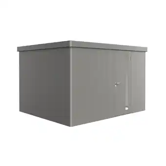 toom Baumarkt Biohort Gerätehaus 'Neo 3D' quarzgrau-metallic 348 x 292 cm mit Standardtür Angebot