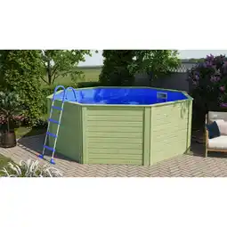 toom Baumarkt Karibu Massivholzpool-Set 'Modell X0' 320,5 x 121 x 320,5 mit Stahlrohrleiter Angebot