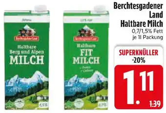 Edeka Berchtesgadener Land Haltbare Milch Angebot