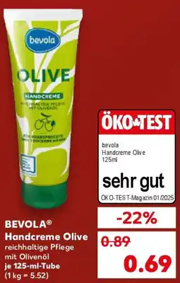 Kaufland BEVOLA Handcreme Olive Angebot
