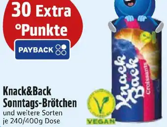 Edeka Knack&Back Sonntags-Brötchen Angebot