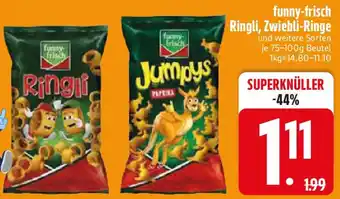 Edeka funny-frisch Ringli, Zwiebli-Ringe Angebot