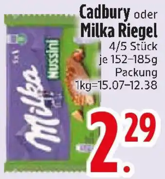 Edeka Milka Cadbury oder Milka Riegel Angebot