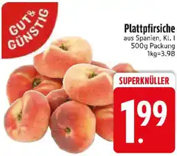 Edeka GUT & GÜNSTIG Plattpfirsiche Angebot