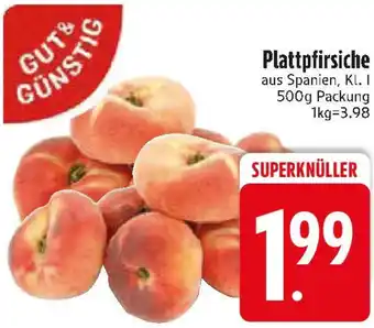 Edeka GUT & GÜNSTIG Plattpfirsiche Angebot