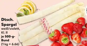 Kaufland Dtsch. Spargel Angebot