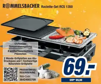 Expert Bening Rommelsbacher Raclette-Set RCS 1350 Angebot