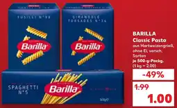 Kaufland BARILLA Classic Pasta Angebot