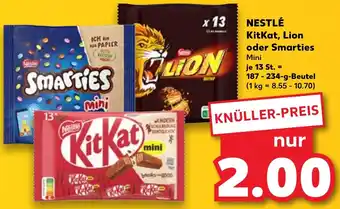 Kaufland NESTLÉ KitKat, Lion oder Smarties Mini Angebot