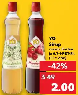Kaufland YO Sirup Angebot