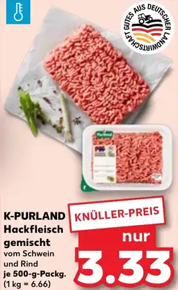 Kaufland K-PURLAND Hackfleisch gemischt Angebot