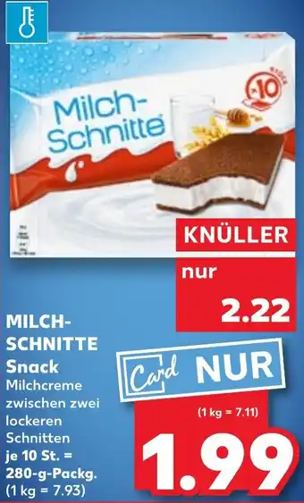 Kaufland MILCHSCHNITTE Snack Angebot