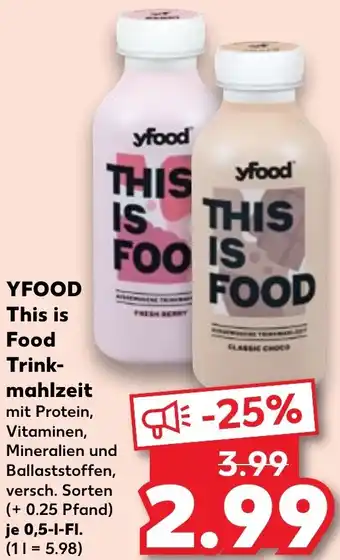 Kaufland YFOOD This is Food Trinkmahlzeit Angebot
