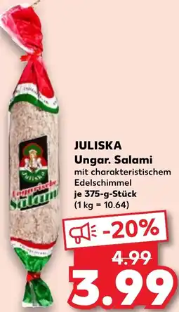 Kaufland JULISKA Ungar. Salami Angebot