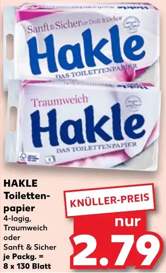 Kaufland HAKLE Toilettenpapier Angebot