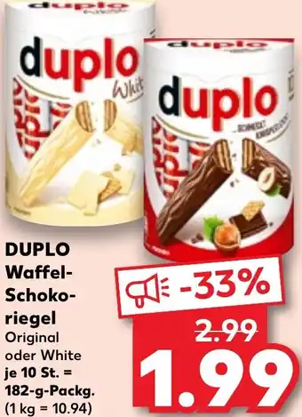 Kaufland DUPLO Waffel Schokoriegel Angebot