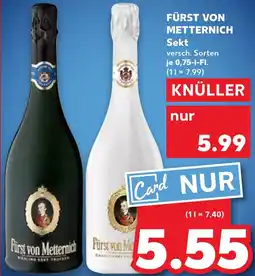 Kaufland FÜRST VON METTERNICH Sekt Angebot