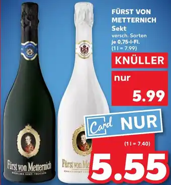 Kaufland FÜRST VON METTERNICH Sekt Angebot