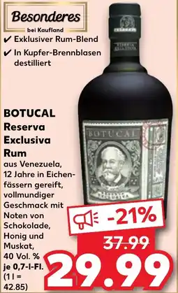 Kaufland BOTUCAL Reserva Exclusiva Rum Angebot
