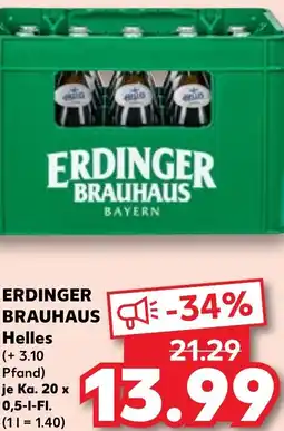 Kaufland ERDINGER BRAUHAUS Helles Angebot