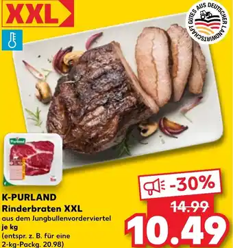 Kaufland K-PURLAND Rinderbraten XXL Angebot
