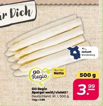 NETTO GO Regio Spargel weiß/violett Angebot