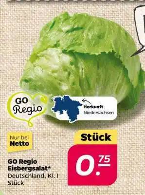 NETTO GO Regio Eisbergsalat Angebot