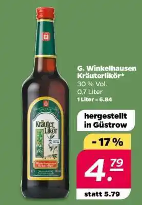 NETTO G. Winkelhausen Kräuterlikör Angebot