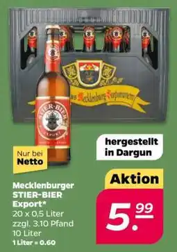 NETTO Mecklenburger STIER-BIER Export Angebot