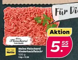 NETTO Meine Fleischerei Rinderhackfleisch Angebot