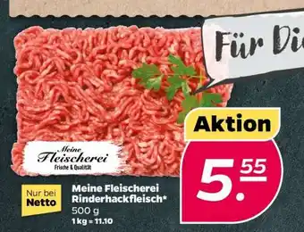 NETTO Meine Fleischerei Rinderhackfleisch Angebot