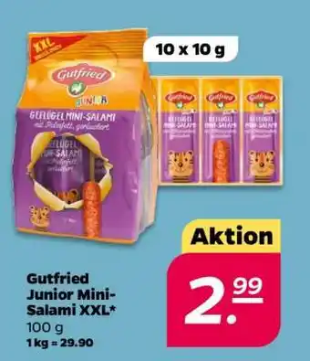 NETTO Gutfried Junior Mini-Salami XXL Angebot