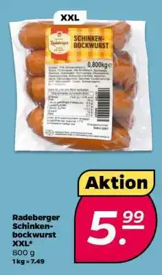 NETTO Radeberger Schinkenbockwurst XXL Angebot
