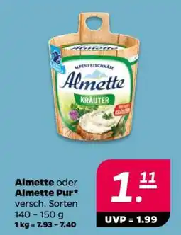 NETTO Almette oder Almette Pur Angebot