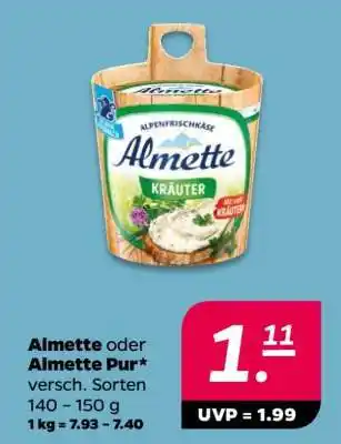 NETTO Almette oder Almette Pur Angebot