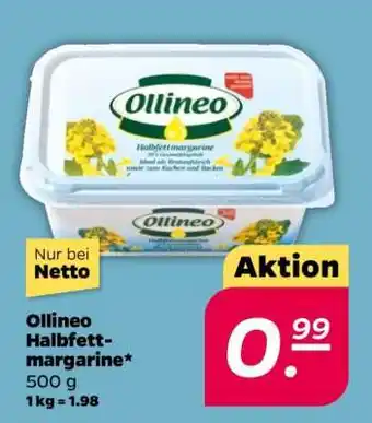NETTO Ollineo Halbfettmargarine Angebot