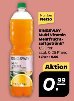 NETTO KINGSWAY Multi Vitamin Mehrfrucht-saftgetränk Angebot