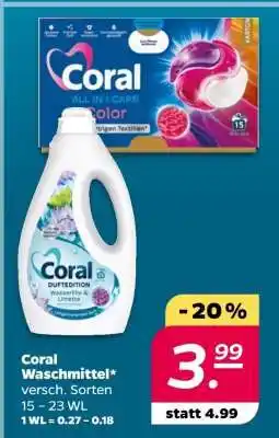 NETTO Coral Waschmittel Angebot
