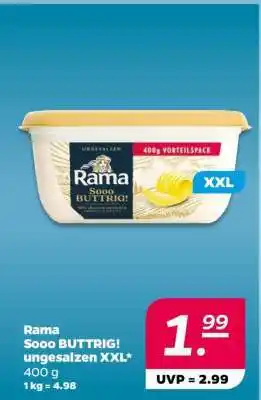 NETTO Rama Sooo BUTTRIG! Ungesalzen XXL Angebot