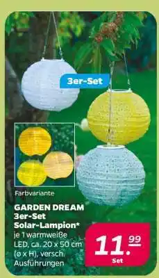 NETTO GARDEN DREAM 3er-Set Solar-Lampion Angebot