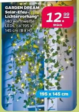 NETTO GARDEN DREAM Solar-Efeu-Lichtervorhang Angebot