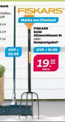 NETTO FISKARS Solid Allzweckbesen M oder Kompostgabel Angebot
