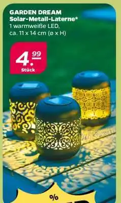 NETTO GARDEN DREAM Solar-Metall-Laterne Angebot