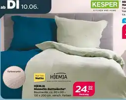 NETTO HjEMJA Musselin-Bettwäsche Angebot