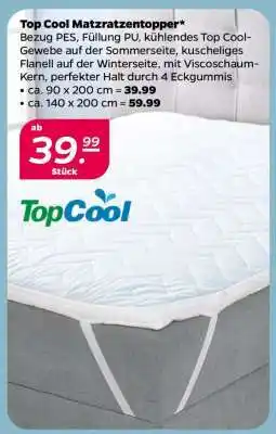 NETTO Top Cool Matratzen Topper Angebot