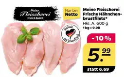 NETTO Meine Fleischerei Frische Hähnchenbrustfilets Angebot