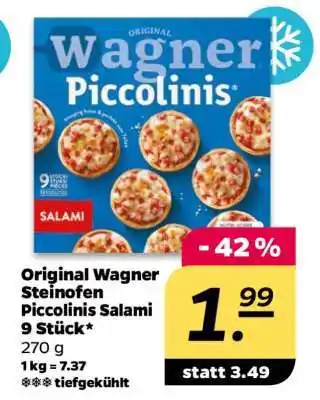 NETTO Original Wagner Steinofen Piccolinis Salami 9 Stück Angebot