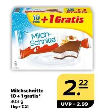 NETTO Milchschnitte 10 + 1 gratis Angebot