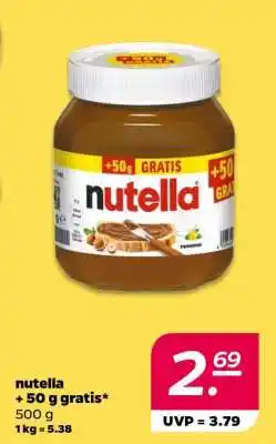 NETTO nutella + 50 g gratis Angebot
